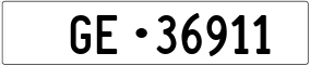 Trailer License Plate